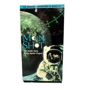 Moon Shot VHS 1994 Documentary About Apollo Missions Narrated Barry Corbin TBS